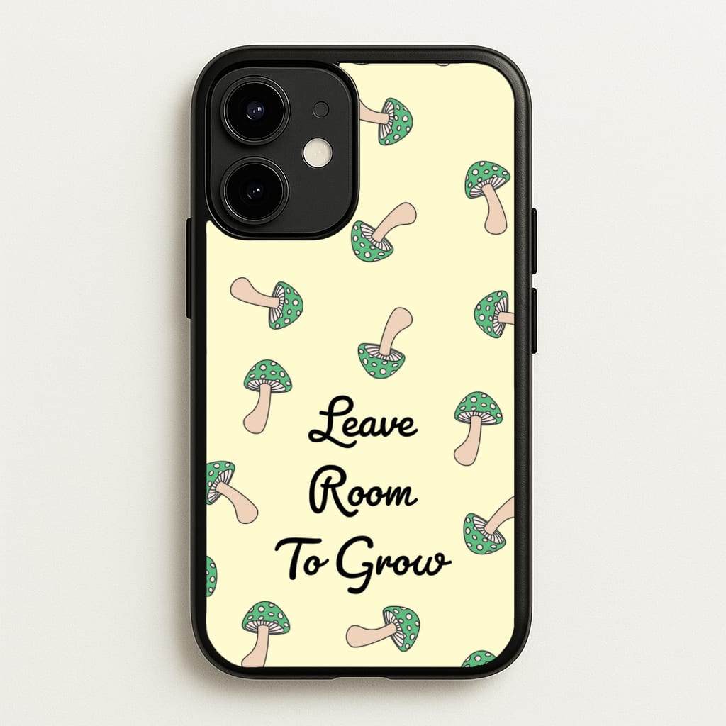 Leave Room To Go Mushroom Pattern - Spring Phone Case for iPhone 12 / 12 Pro