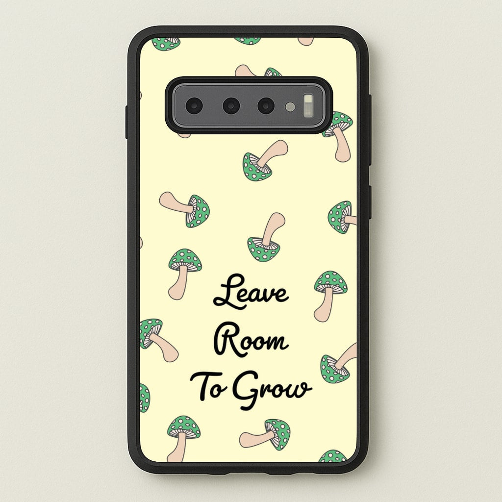 Leave Room To Go Mushroom Pattern - Spring Phone Case for Galaxy S10 Plus