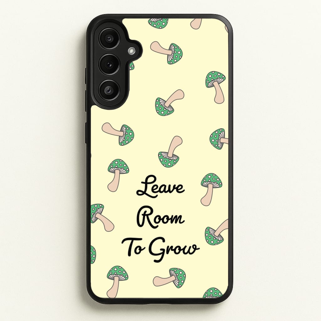 Leave Room To Go Mushroom Pattern - Spring Phone Case for Galaxy A34