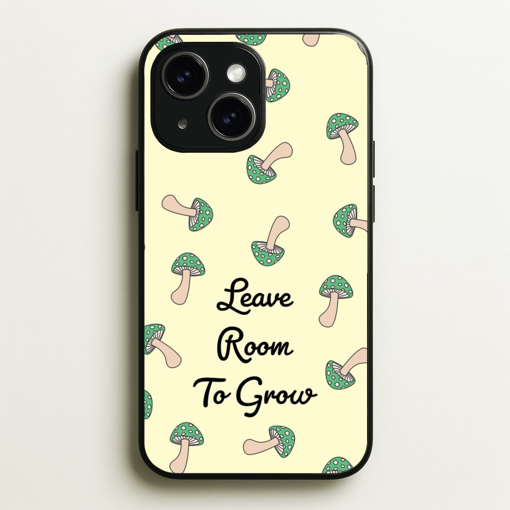 Leave Room To Go Mushroom Pattern - Spring Phone Case for iPhone 14