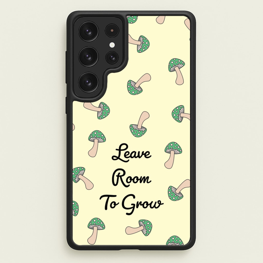 Leave Room To Go Mushroom Pattern - Spring Phone Case for Galaxy S22 Ultra