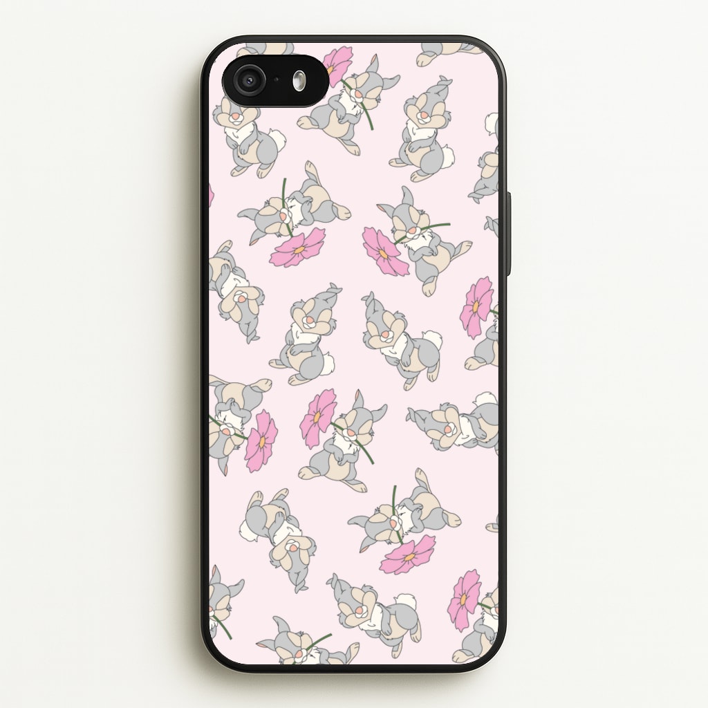 Cute bunny And Flowers Pattern - Spring Phone Case for iPhone 5 / 5s / SE 2016
