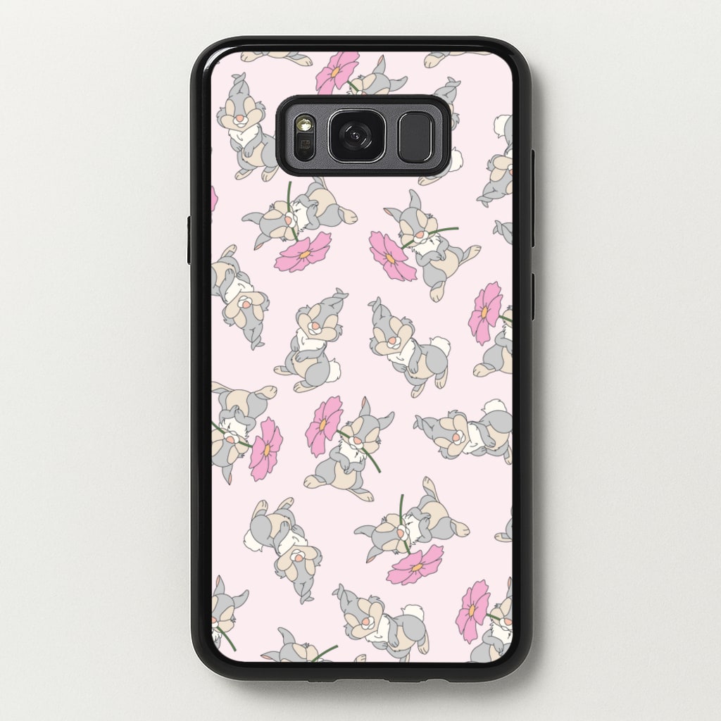 Cute bunny And Flowers Pattern - Spring Phone Case for Galaxy S8 Plus