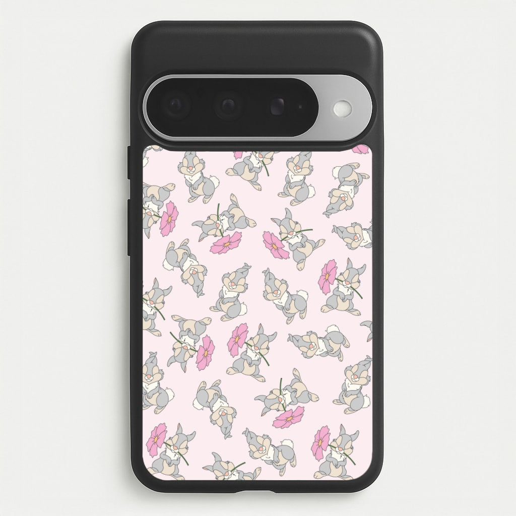 Cute bunny And Flowers Pattern Phone Case for Google Pixel 10 Pro XL