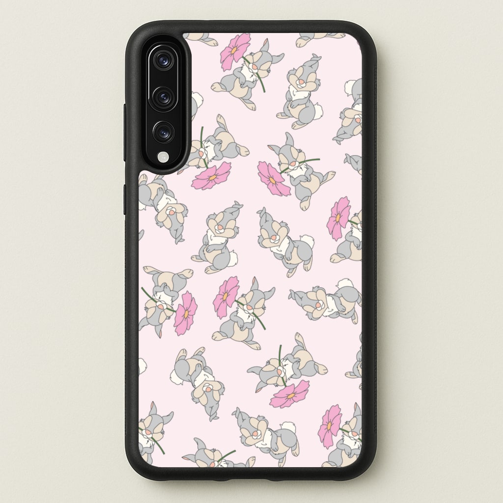 Cute bunny And Flowers Pattern - Spring Phone Case for Huawei P20 Pro