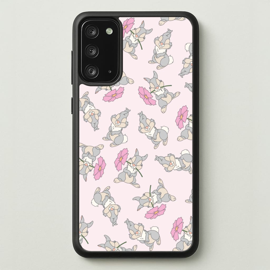 Cute bunny And Flowers Pattern - Spring Phone Case for Galaxy Note 20