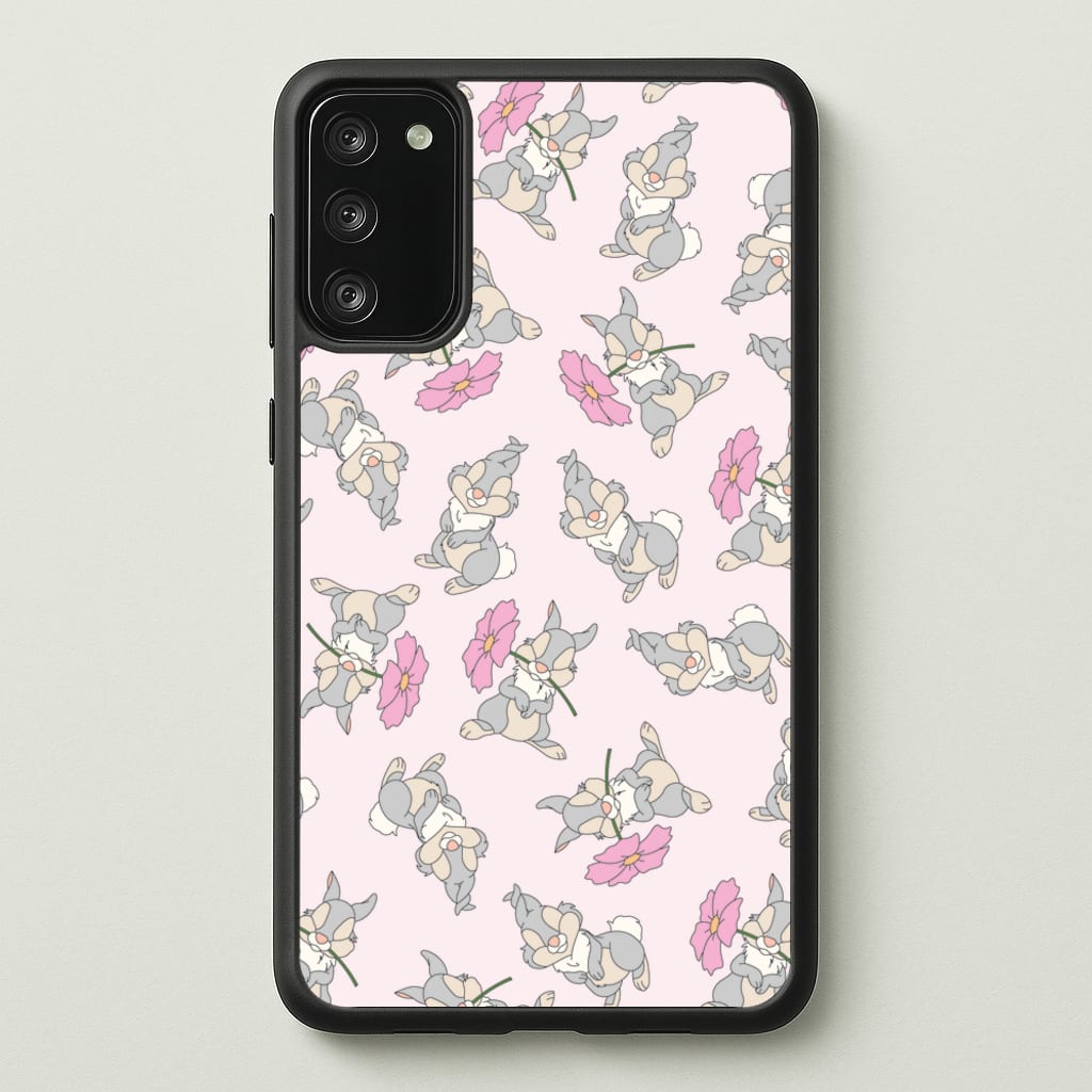 Cute bunny And Flowers Pattern - Spring Phone Case for Galaxy S20FE