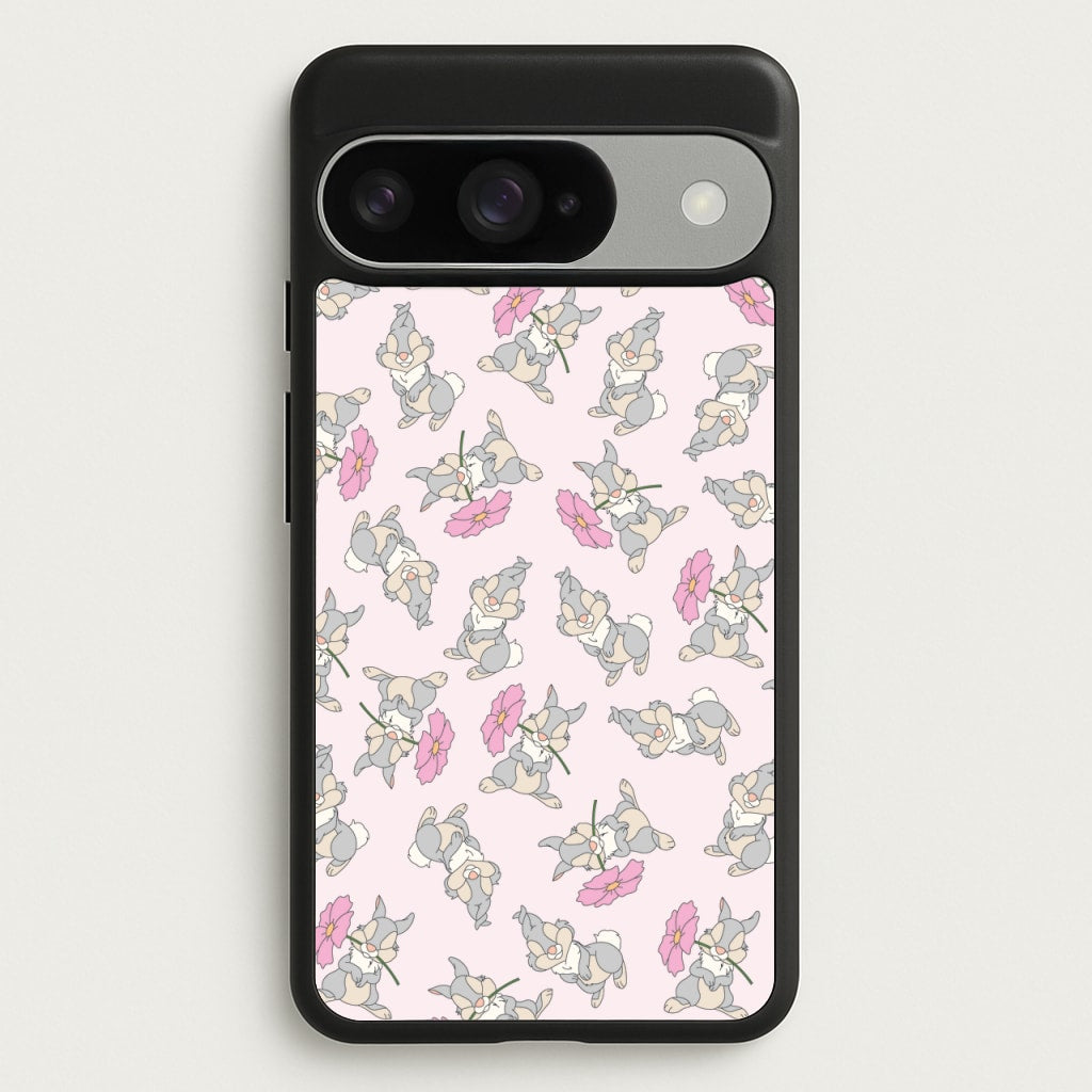 Cute bunny And Flowers Pattern Phone Case for Google Pixel 10 / 10 Pro