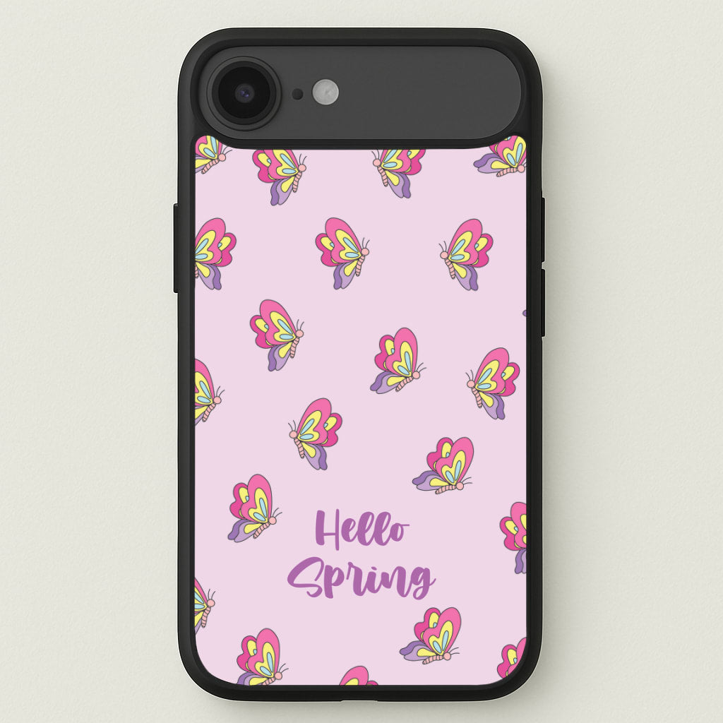 Hello Spring Butterfly Pattern Phone Case for iPhone 17 Air