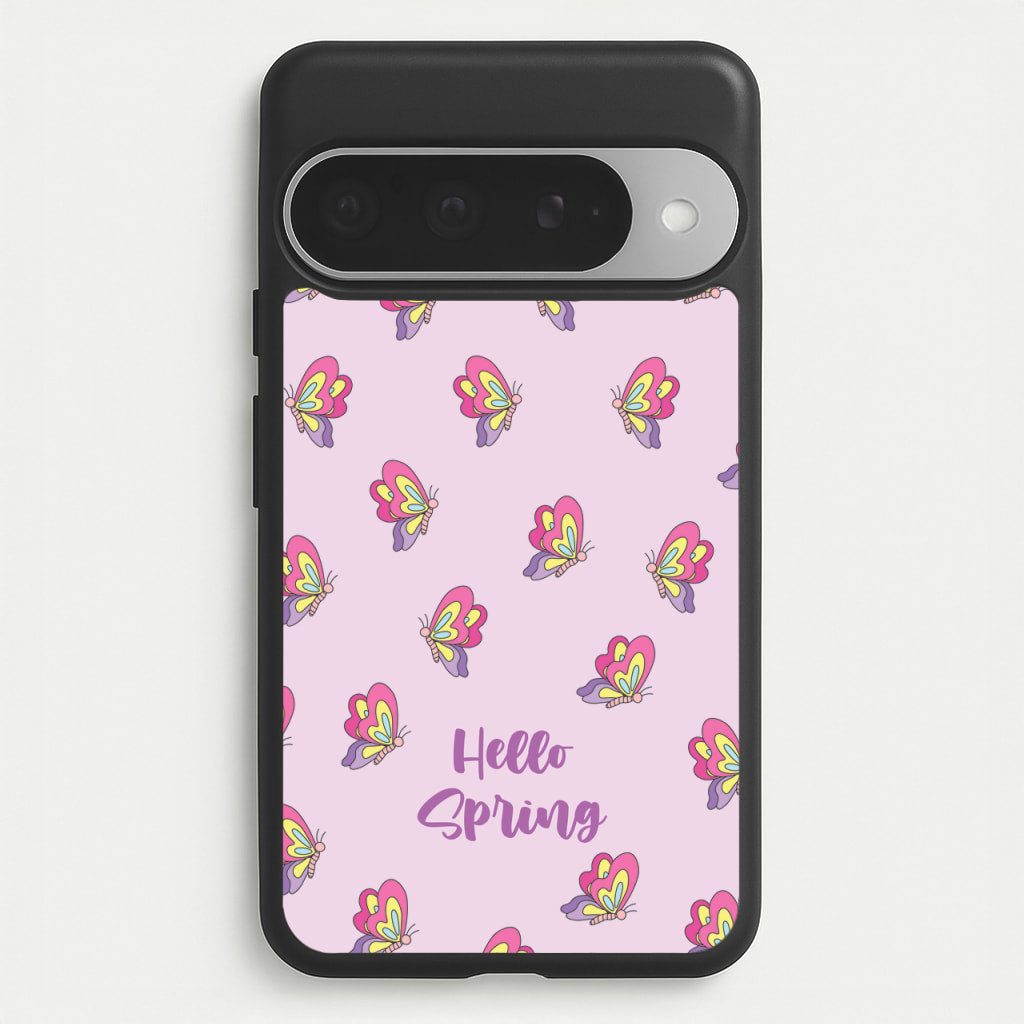 Hello Spring Butterfly Pattern Phone Case for Google Pixel 10 Pro XL