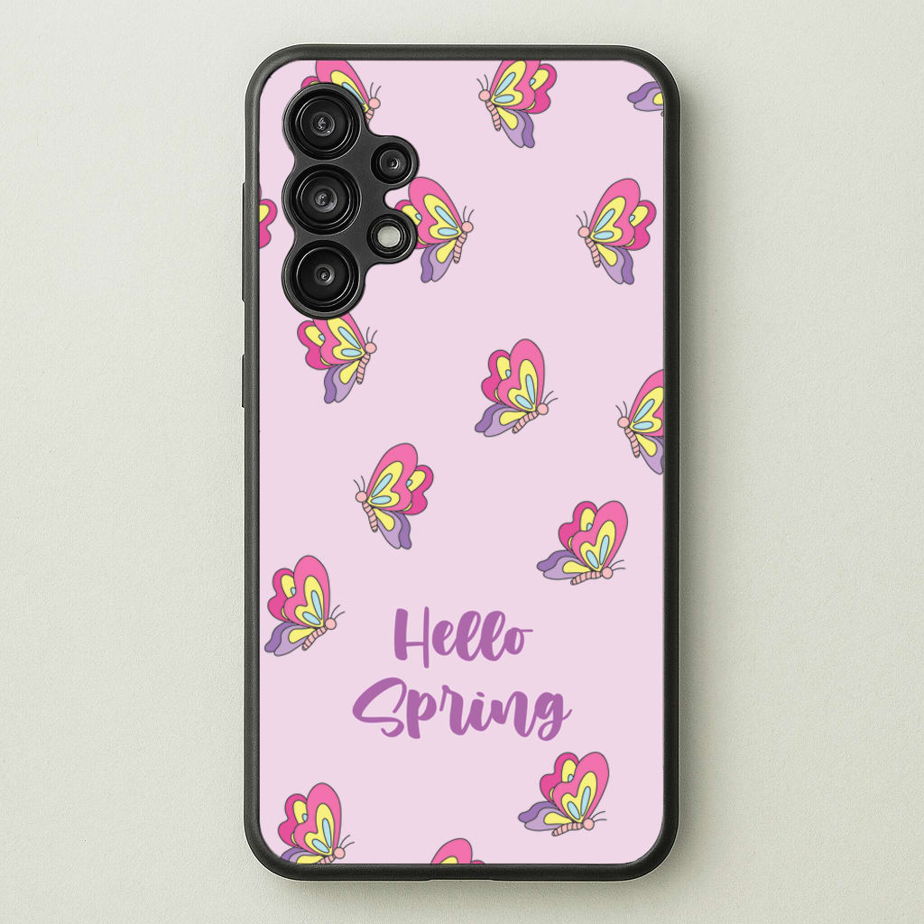 Hello Spring Butterfly Pattern - Spring Phone Case for Galaxy A13