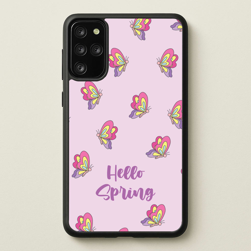 Hello Spring Butterfly Pattern - Spring Phone Case for Galaxy S20 Plus