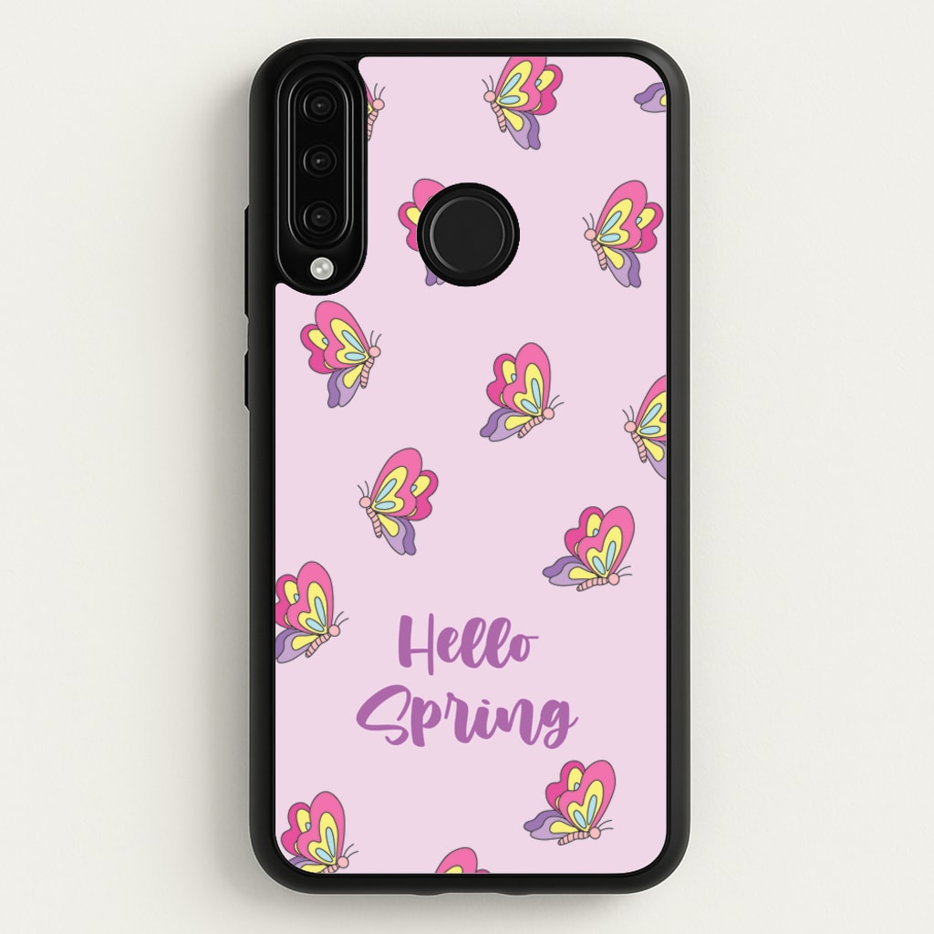 Hello Spring Butterfly Pattern - Spring Phone Case for Huawei P30 Lite
