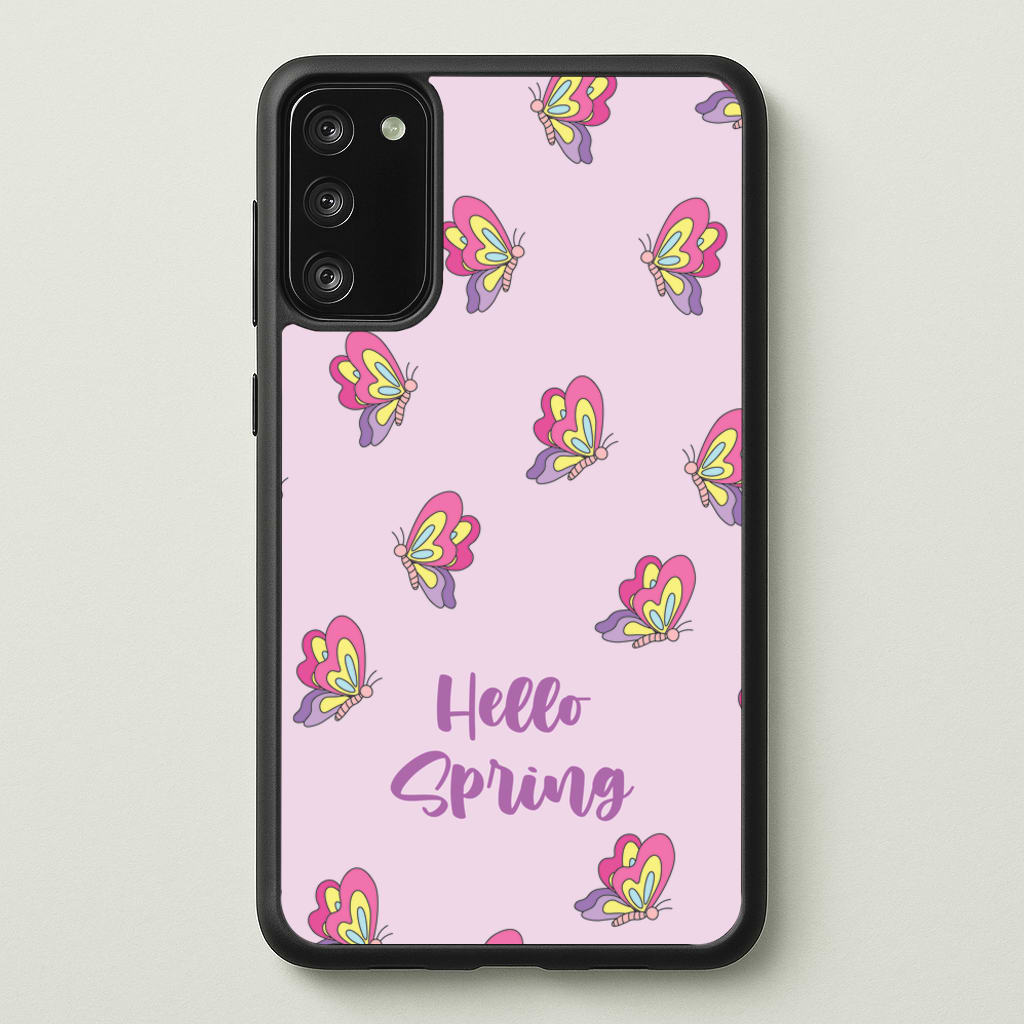 Hello Spring Butterfly Pattern - Spring Phone Case for Galaxy S20FE