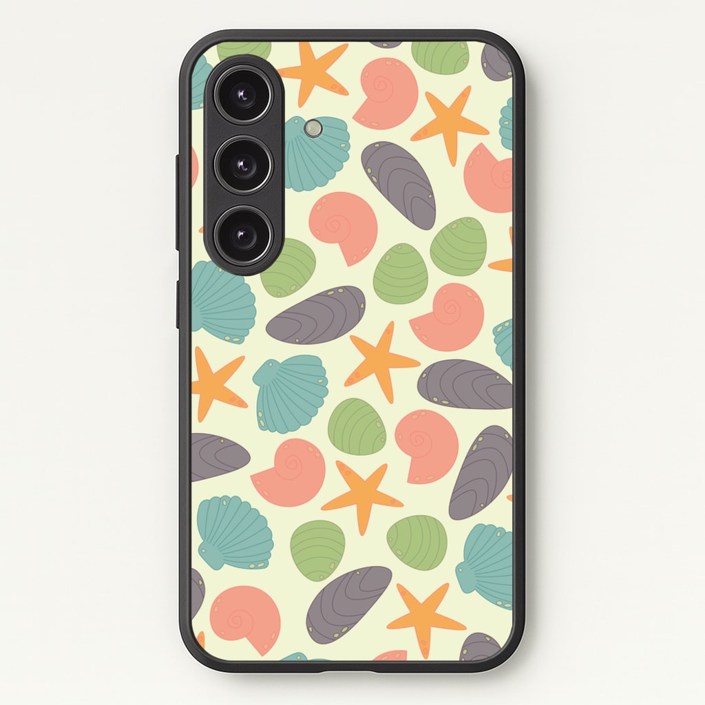 Seashells Pattern 1 - Seashells Phone Case for Galaxy S24 Plus