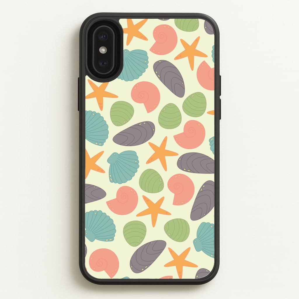 Seashells Pattern 1 - Seashells Phone Case for iPhone XS Max
