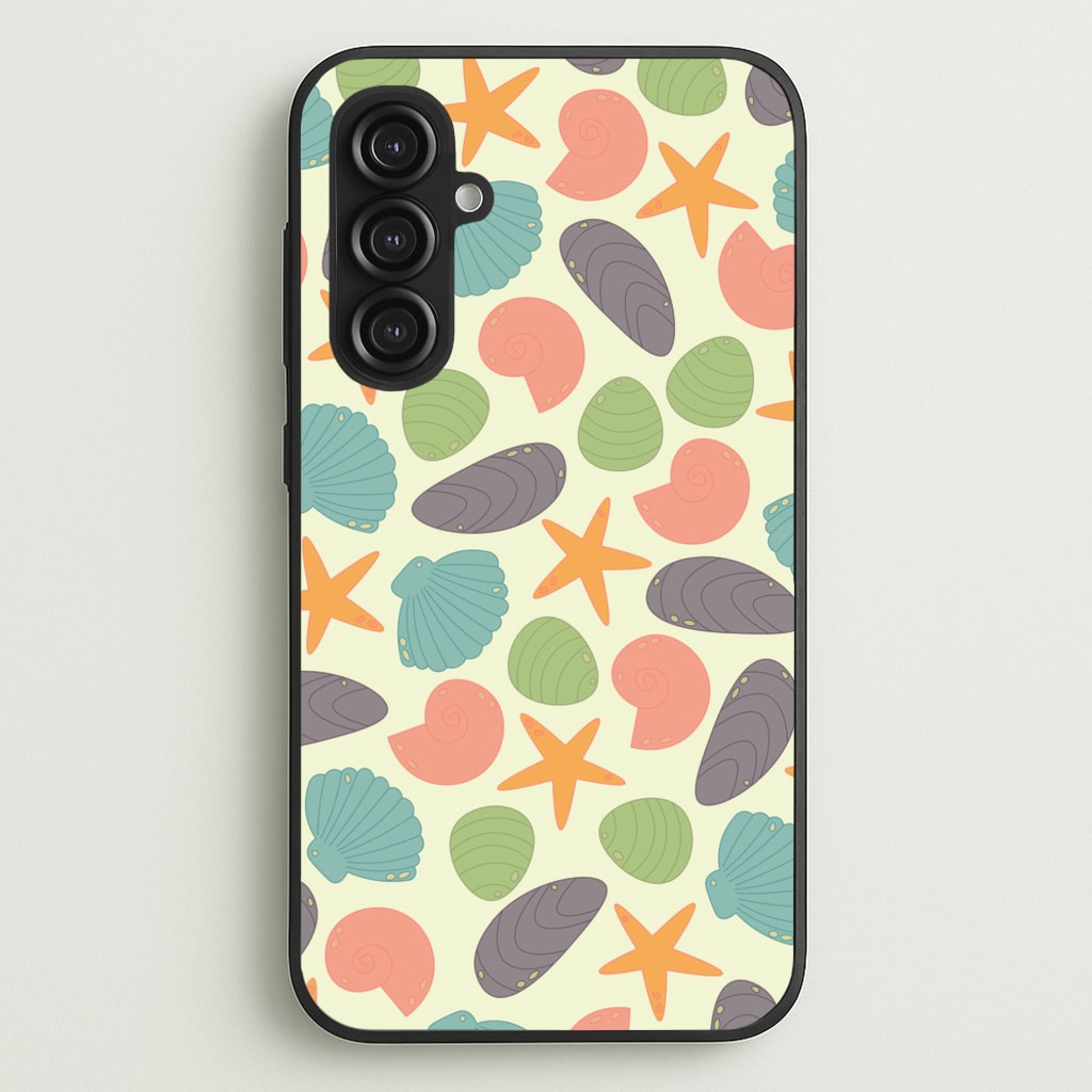 Seashells Pattern 1 - Seashells Phone Case for Galaxy S23FE