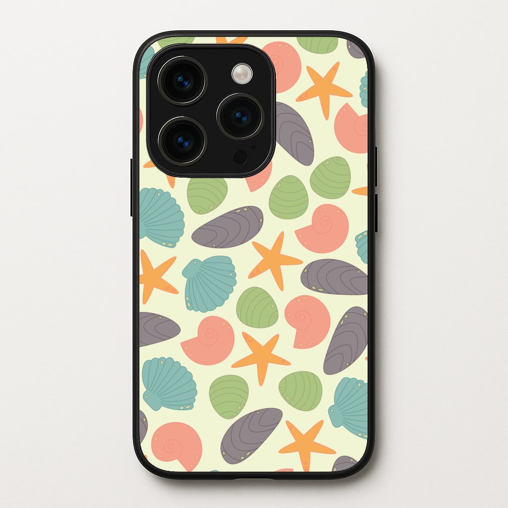 Seashells Pattern 1 - Seashells Phone Case for iPhone 14 Pro