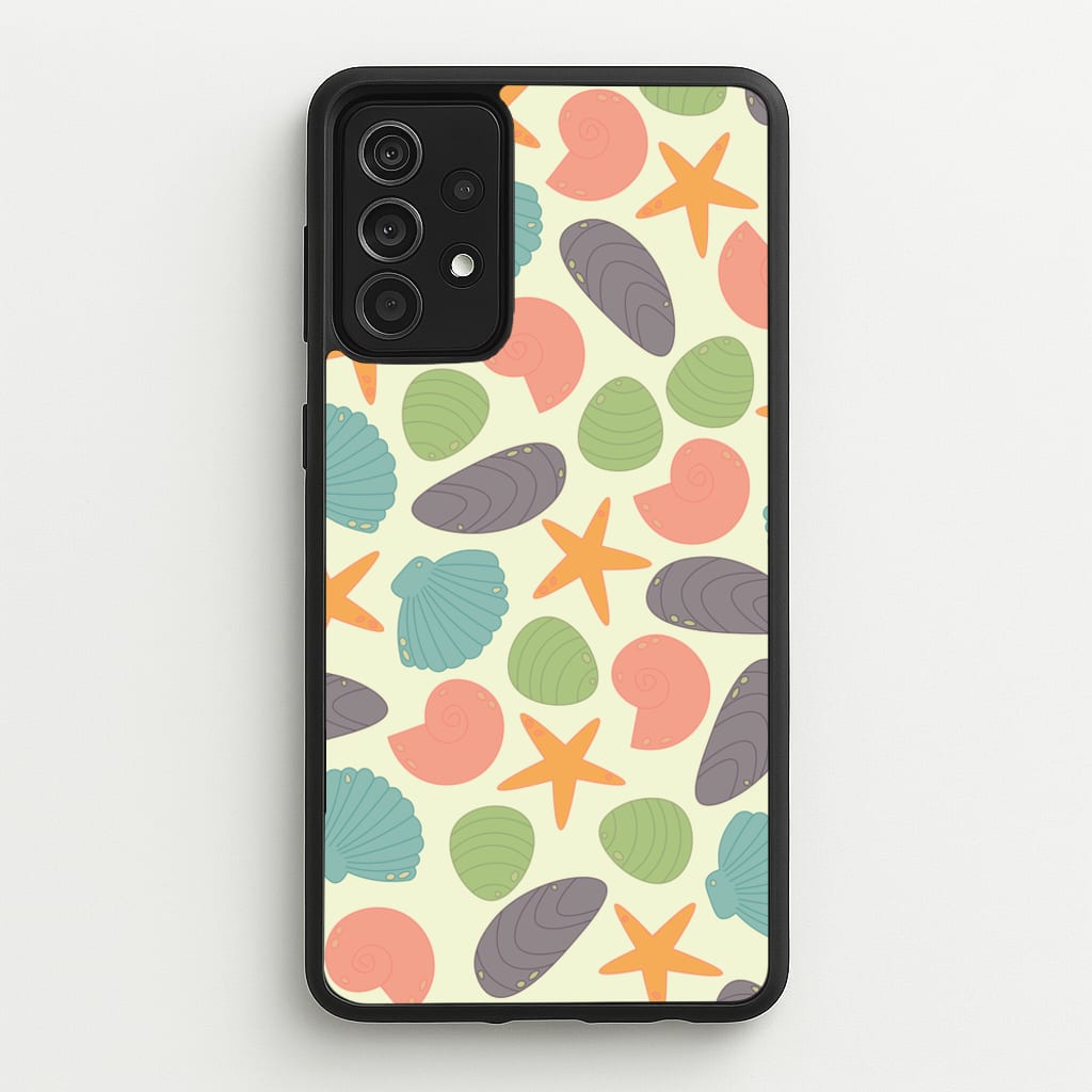 Seashells Pattern 1 - Seashells Phone Case for Galaxy A52 / A52s