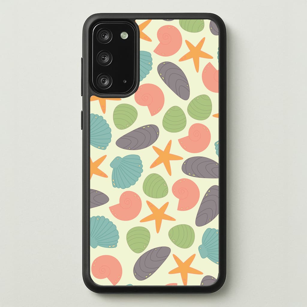Seashells Pattern 1 - Seashells Phone Case for Galaxy Note 20