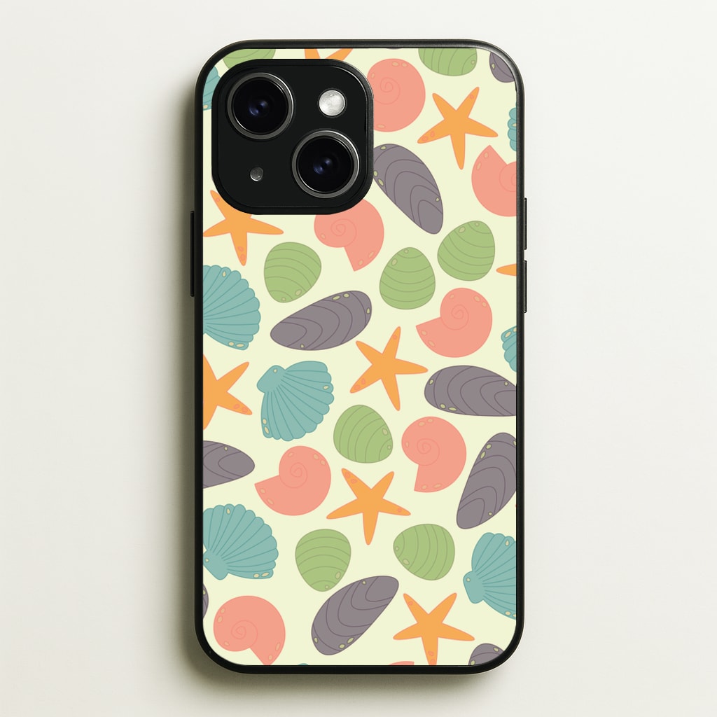 Seashells Pattern 1 - Seashells Phone Case for iPhone 14