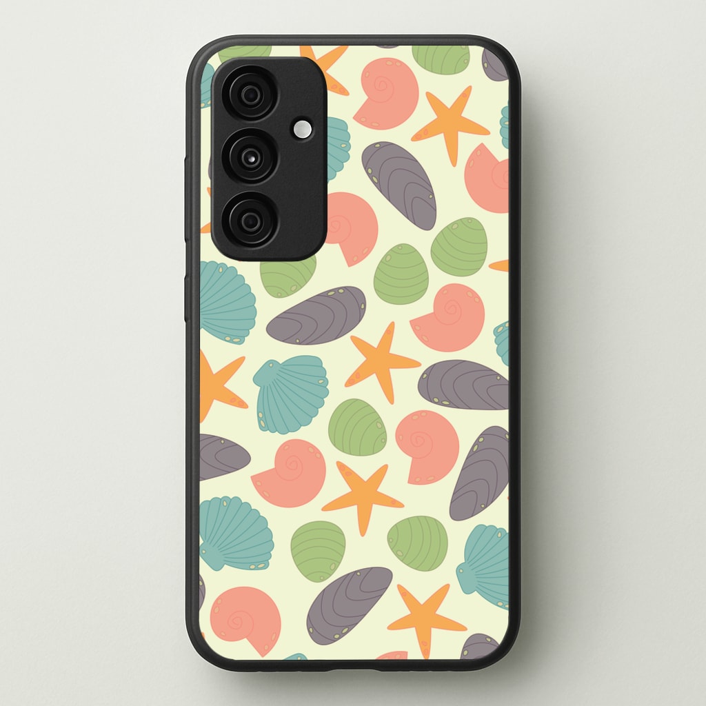 Seashells Pattern 1 - Seashells Phone Case for Galaxy A35