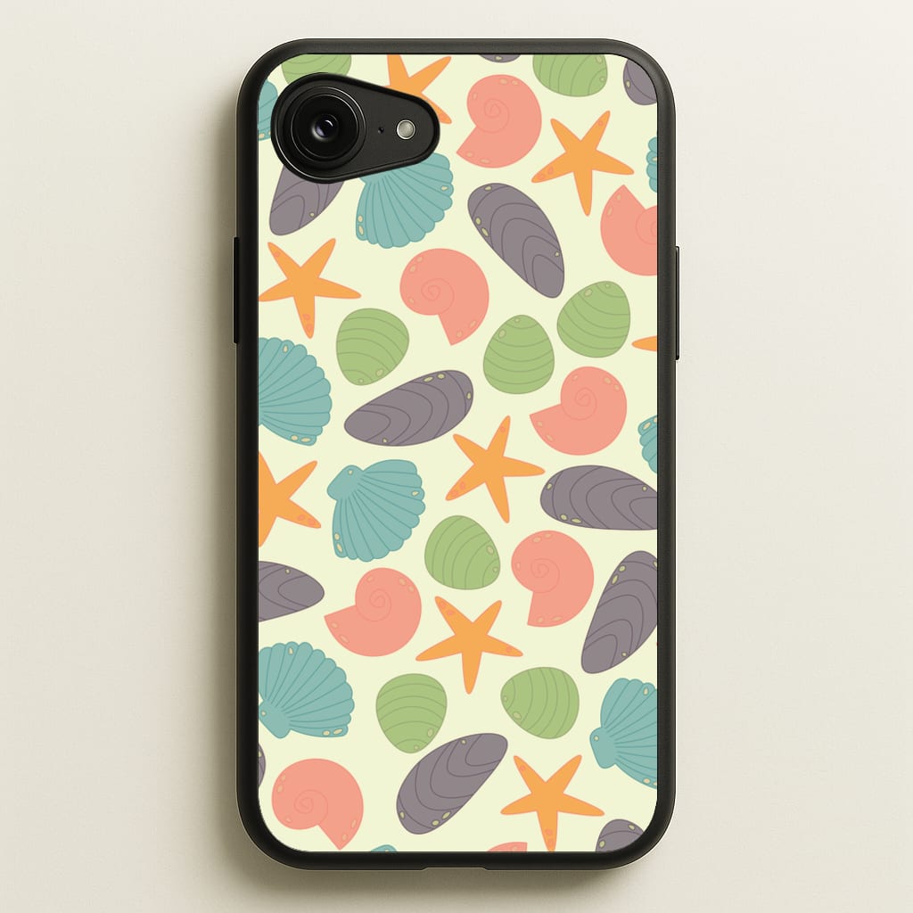 Seashells Pattern 1 - Seashells Phone Case for iPhone 16e