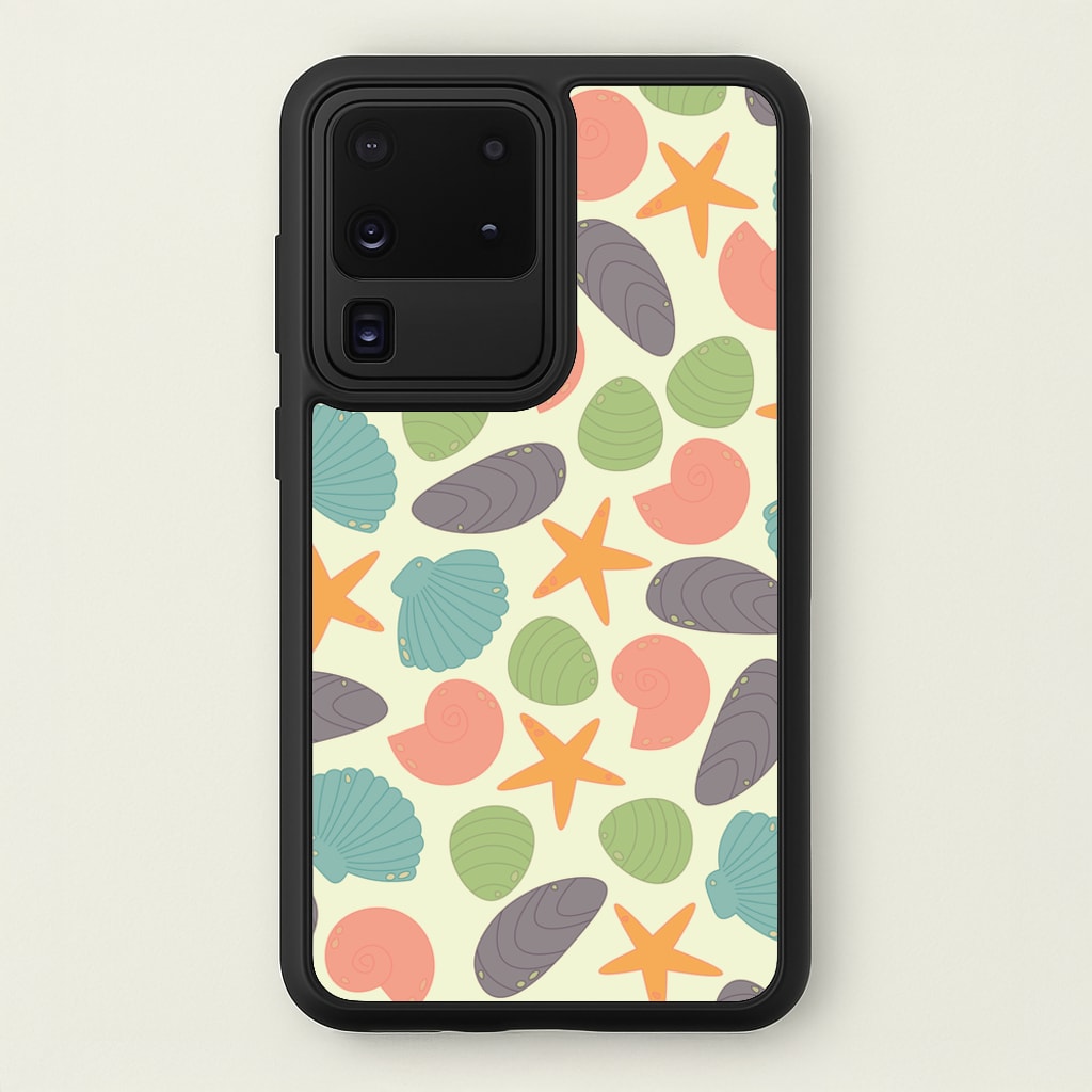 Seashells Pattern 1 - Seashells Phone Case for Galaxy S20 Ultra