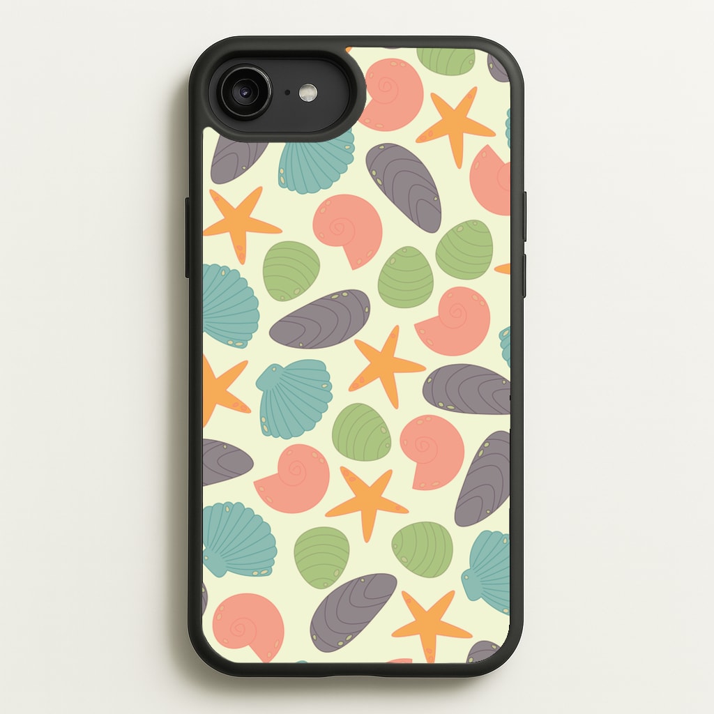 Seashells Pattern 1 - Seashells Phone Case for iPhone 6 Plus / 7 Plus / 8 Plus