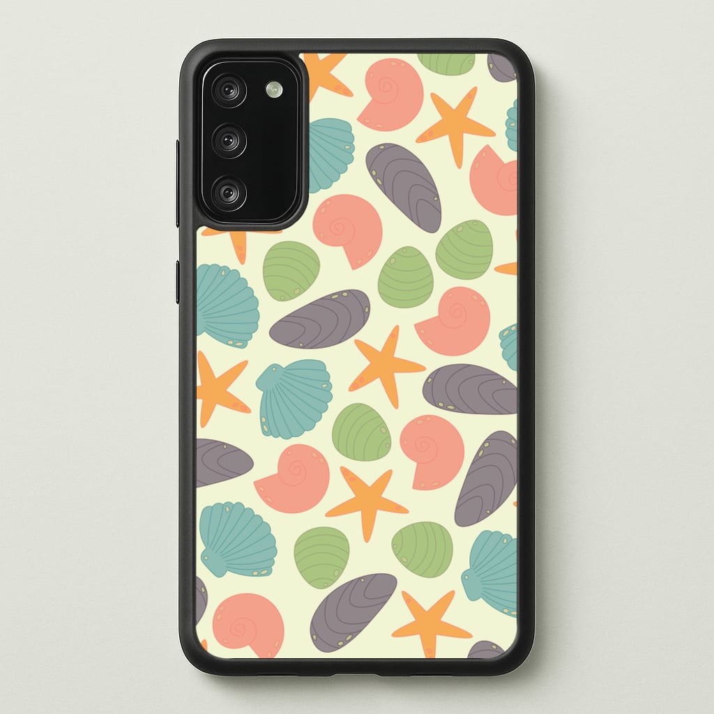 Seashells Pattern 1 - Seashells Phone Case for Galaxy S20