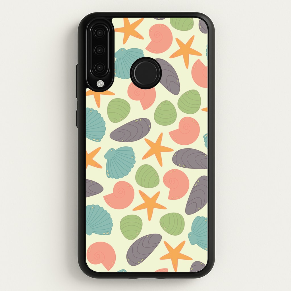 Seashells Pattern 1 - Seashells Phone Case for Huawei P30 Lite