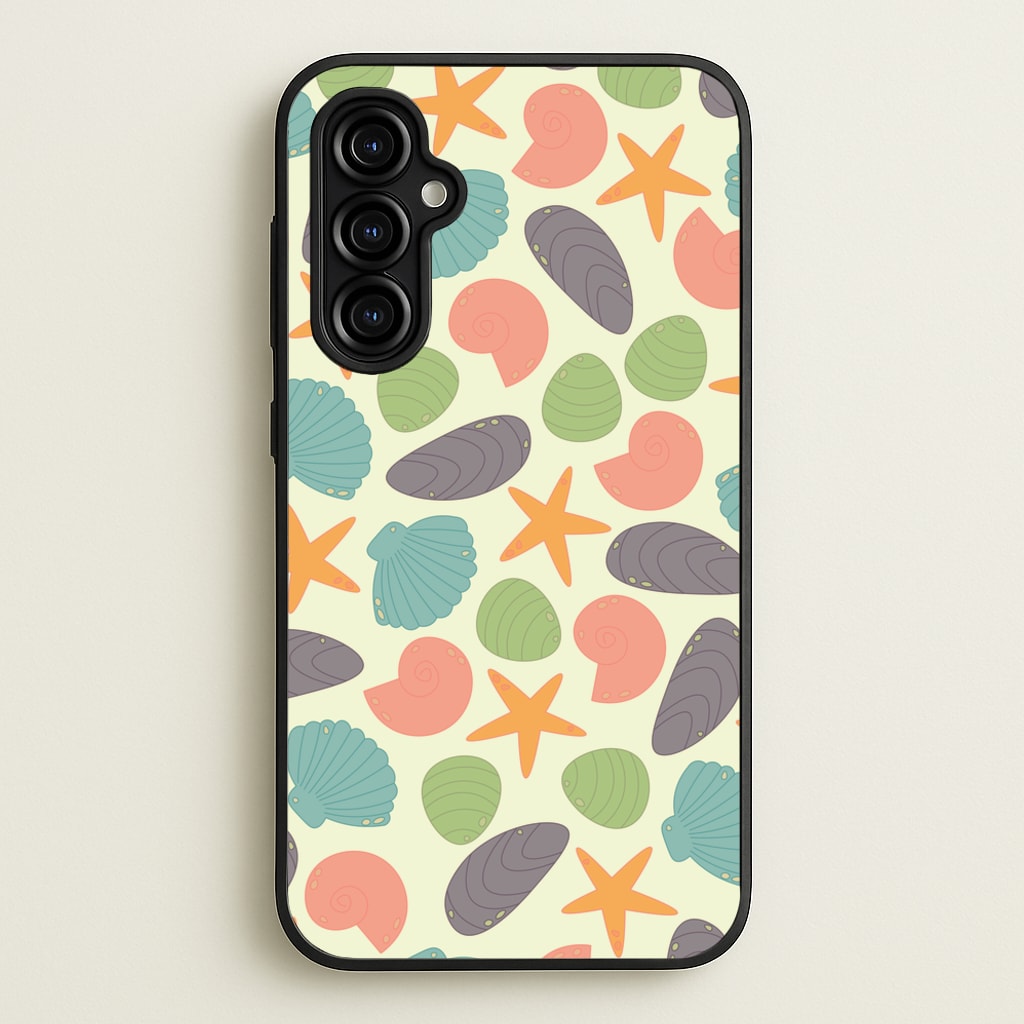 Seashells Pattern 1 - Seashells Phone Case for Galaxy A54