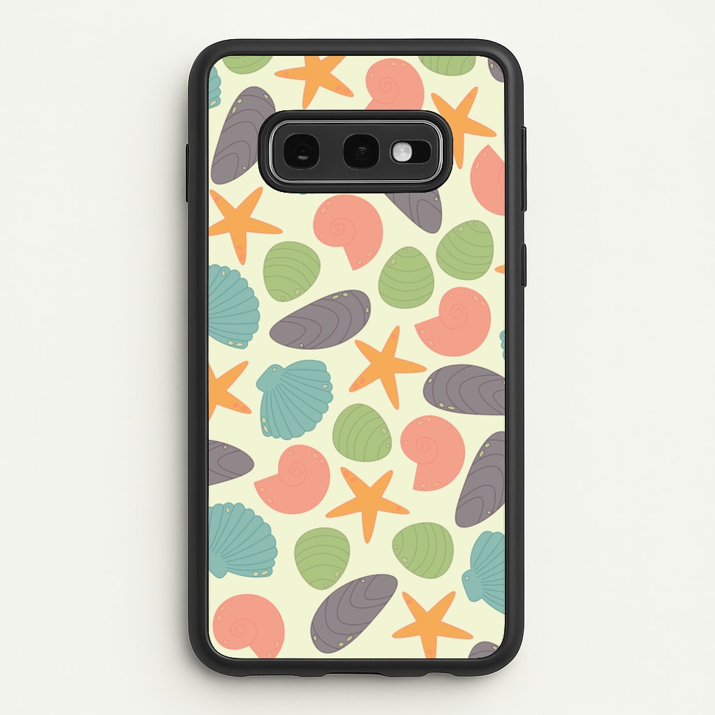Seashells Pattern 1 - Seashells Phone Case for Galaxy S10e
