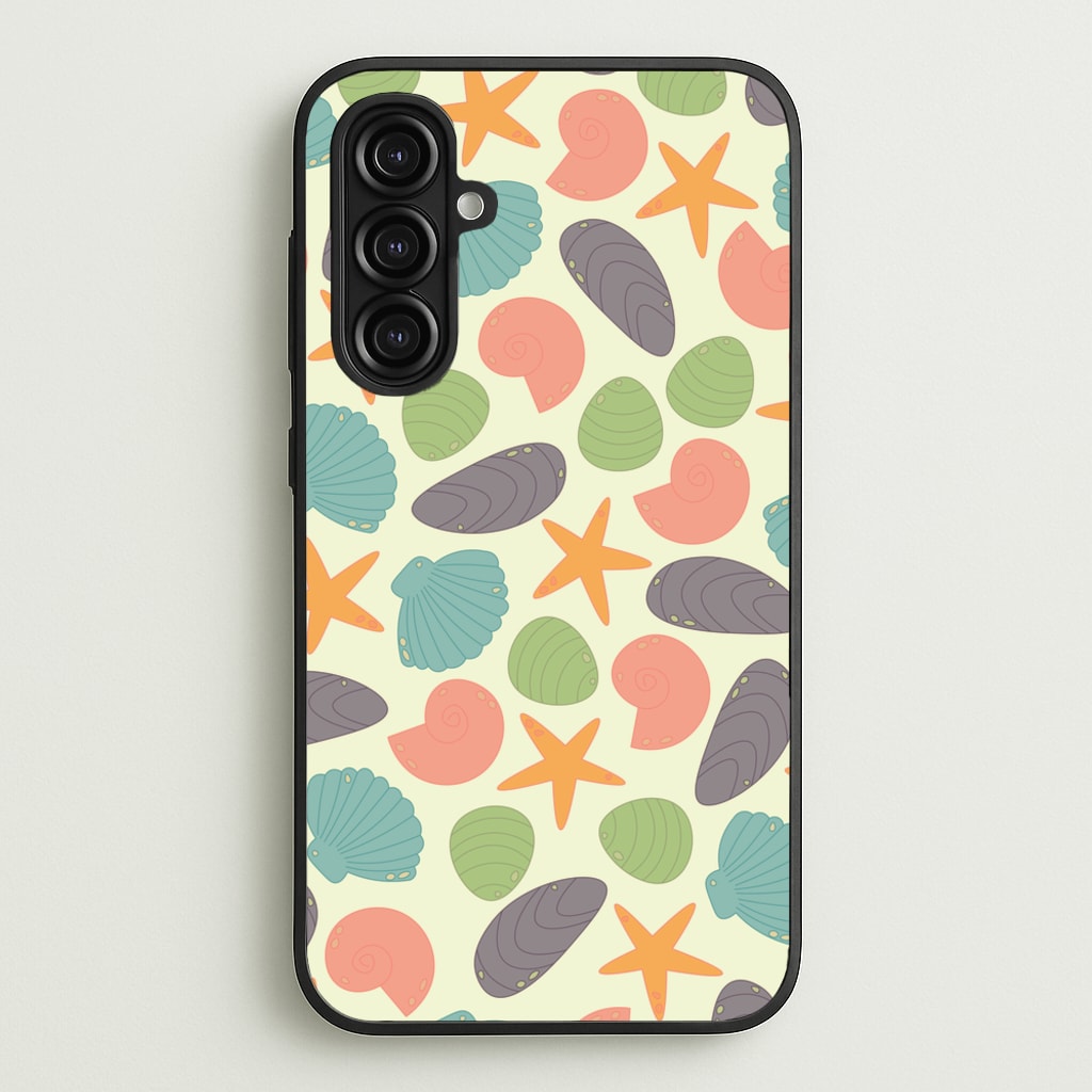 Seashells Pattern 1 - Seashells Phone Case for Galaxy A16