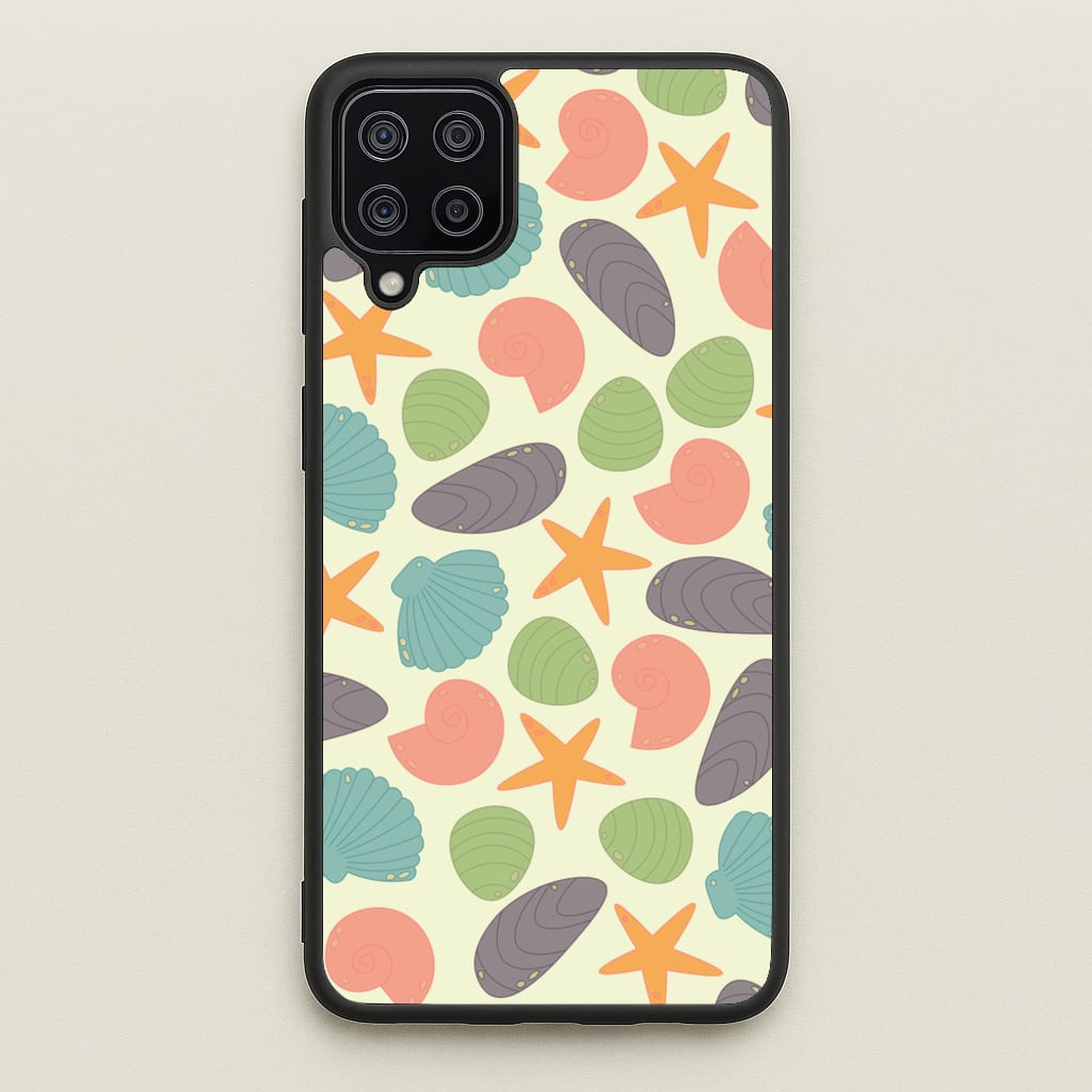 Seashells Pattern 1 - Seashells Phone Case for Galaxy A12