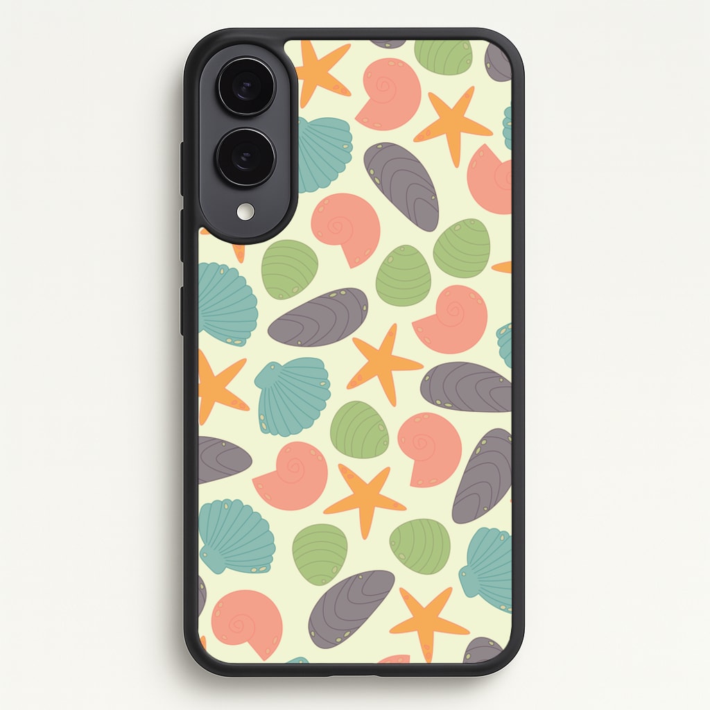 Seashells Pattern 1 - Seashells Phone Case for Galaxy S25 Edge