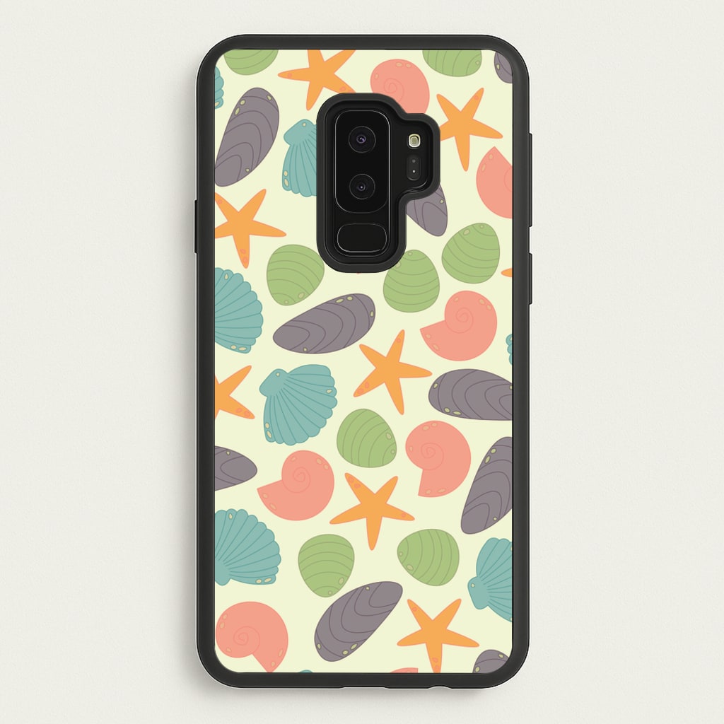 Seashells Pattern 1 - Seashells Phone Case for Galaxy S9 Plus