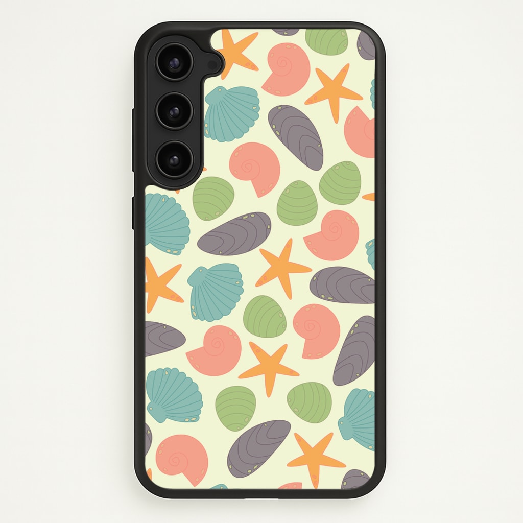 Seashells Pattern 1 - Seashells Phone Case for Galaxy S23