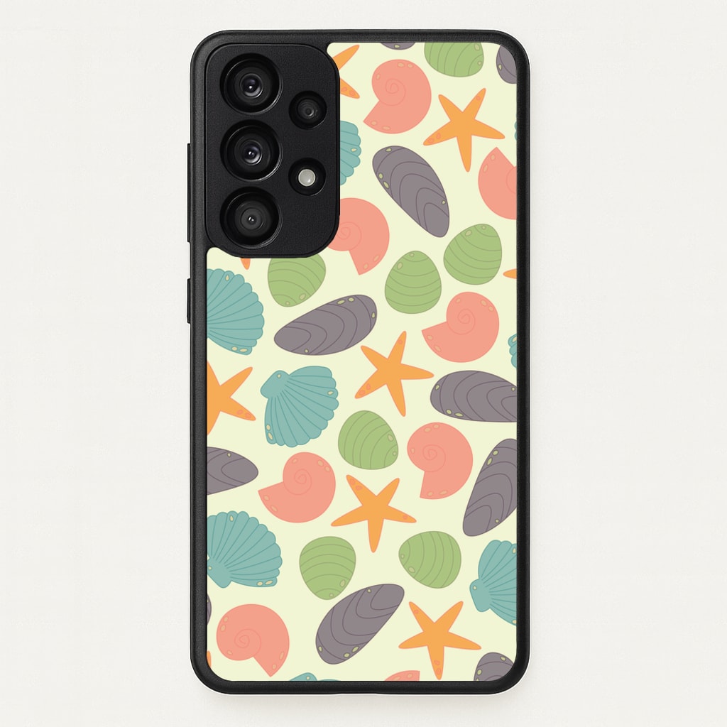 Seashells Pattern 1 - Seashells Phone Case for Galaxy A53