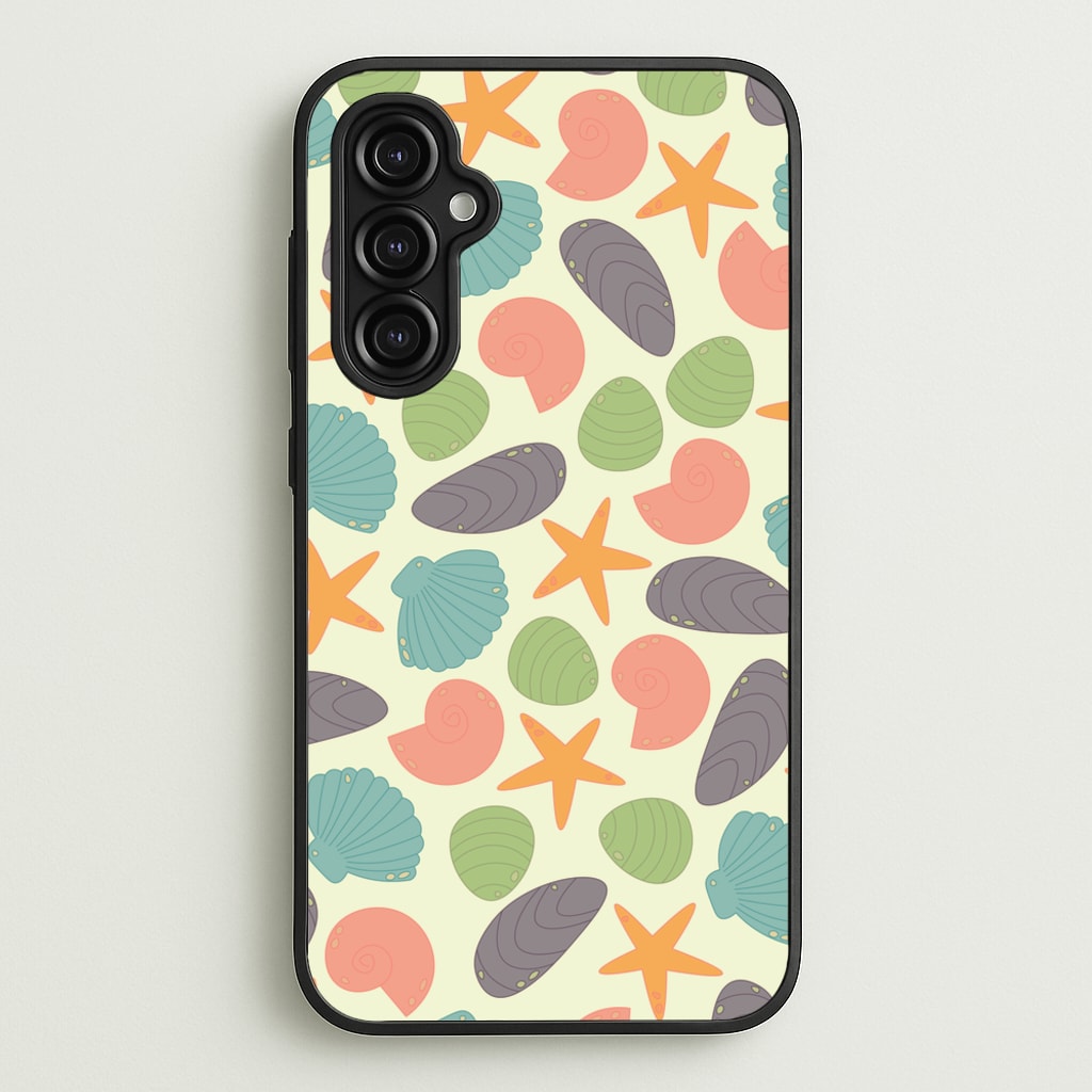 Seashells Pattern 1 - Seashells Phone Case for Galaxy A14