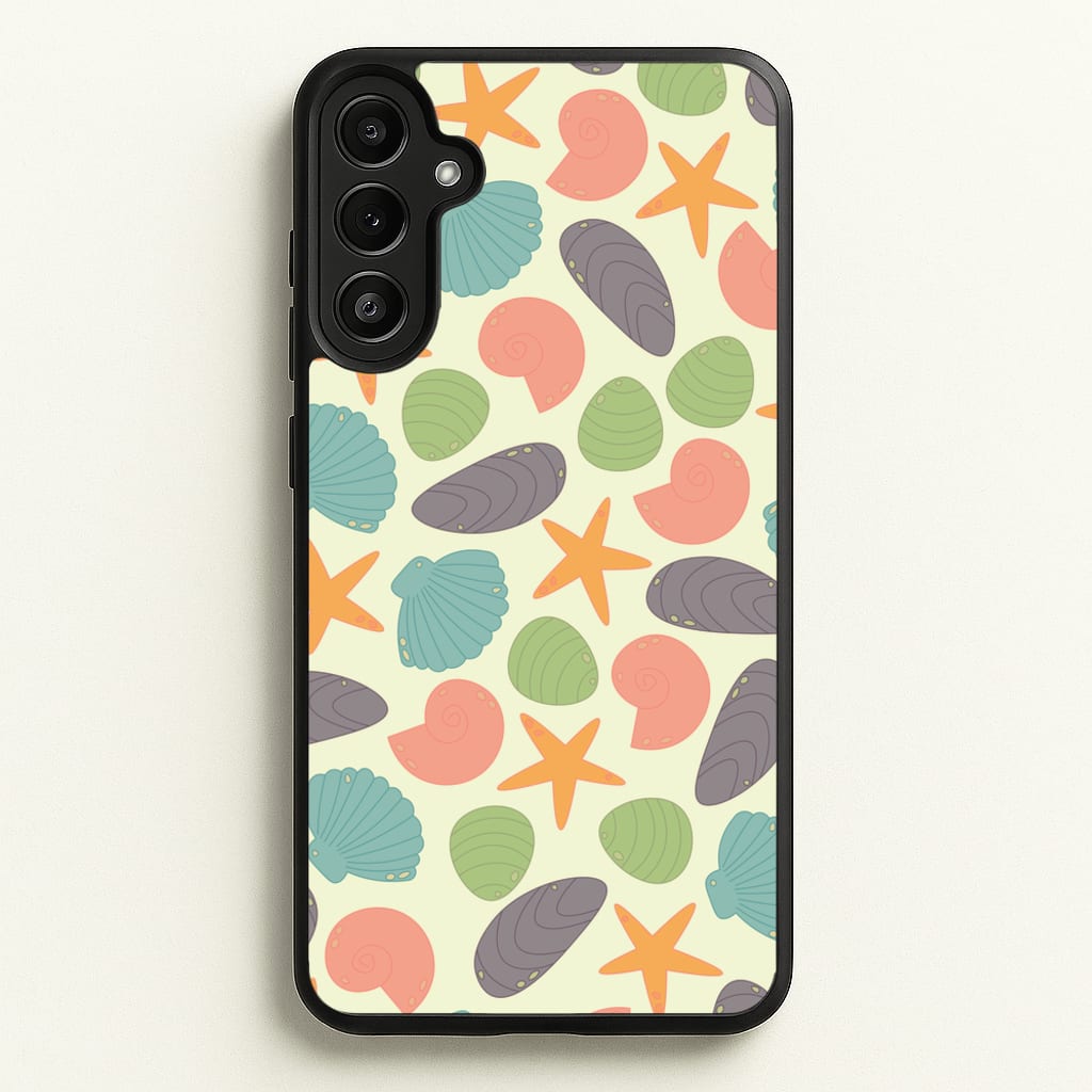 Seashells Pattern 1 - Seashells Phone Case for Galaxy A36