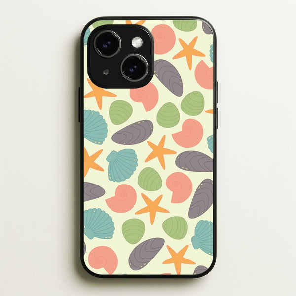 Seashells Pattern 1 - Seashells Phone Case for iPhone 15 Plus