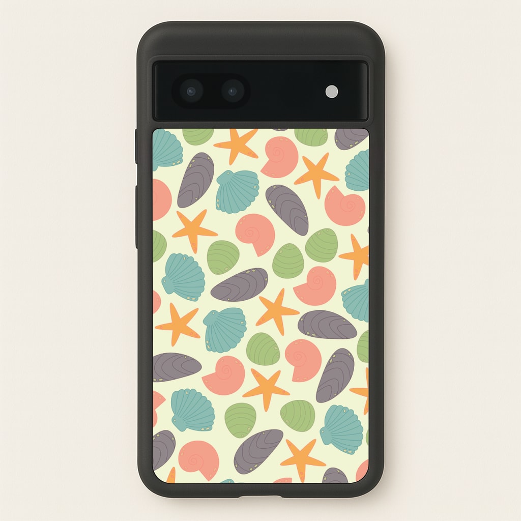 Seashells Pattern 1 - Seashells Phone Case for Google Pixel 7a