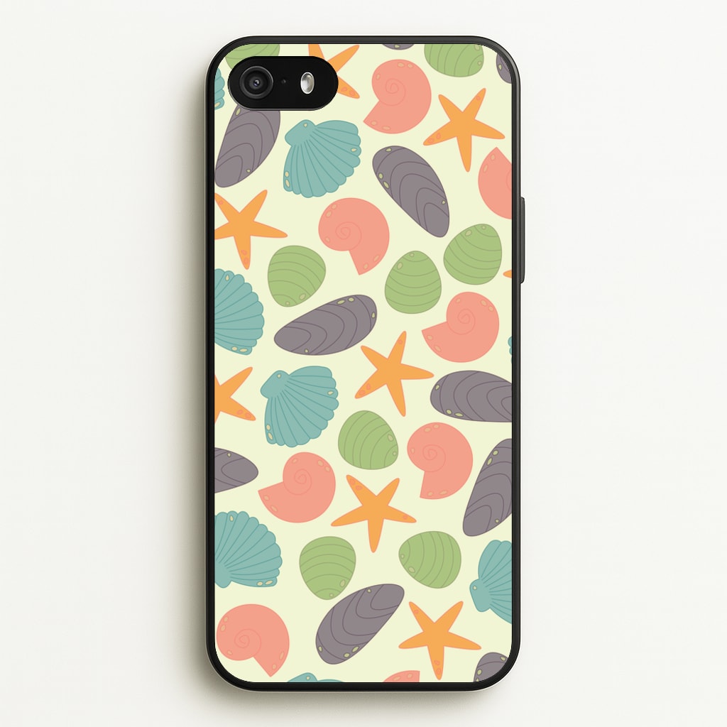 Seashells Pattern 1 - Seashells Phone Case for iPhone 5 / 5s / SE 2016