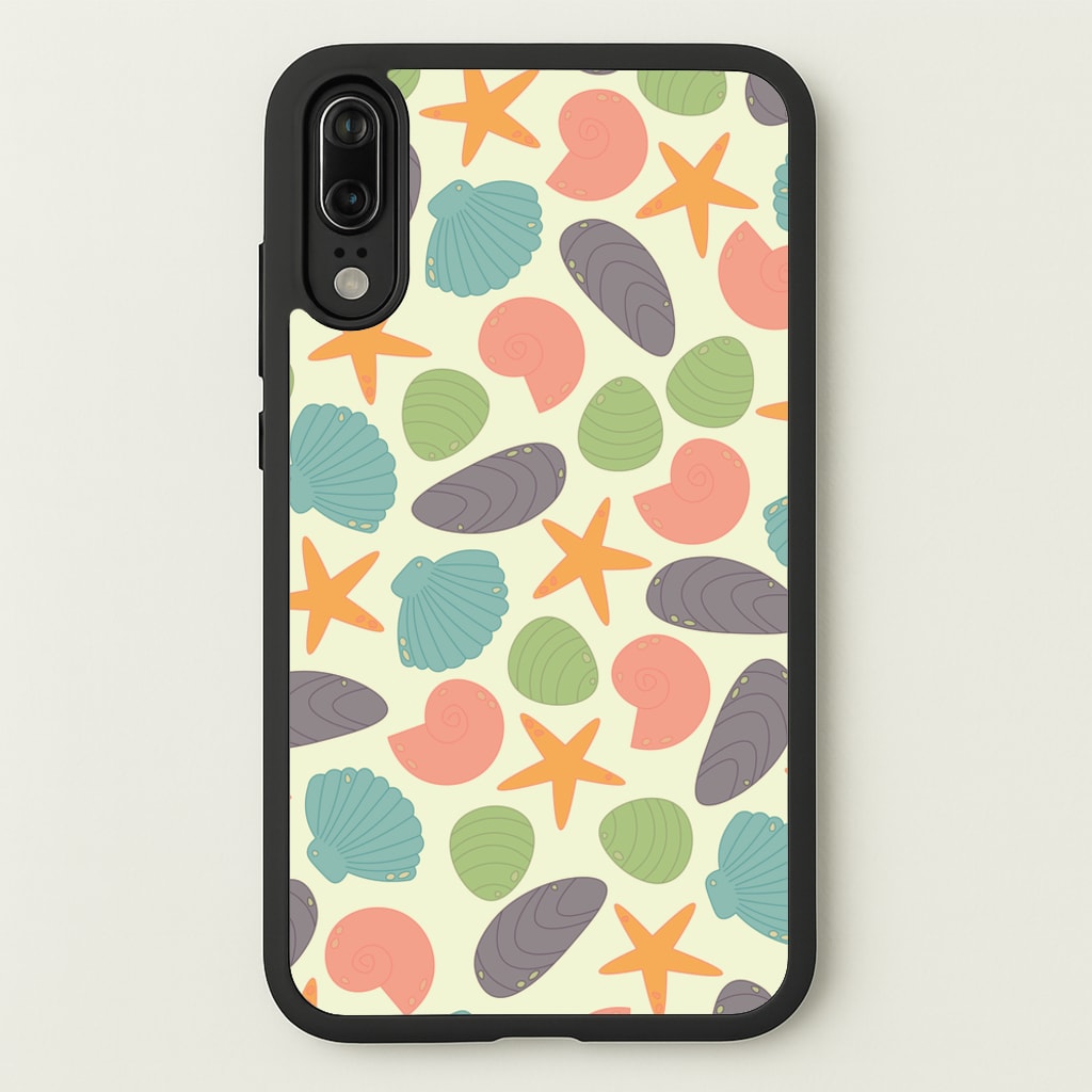 Seashells Pattern 1 - Seashells Phone Case for Huawei P20