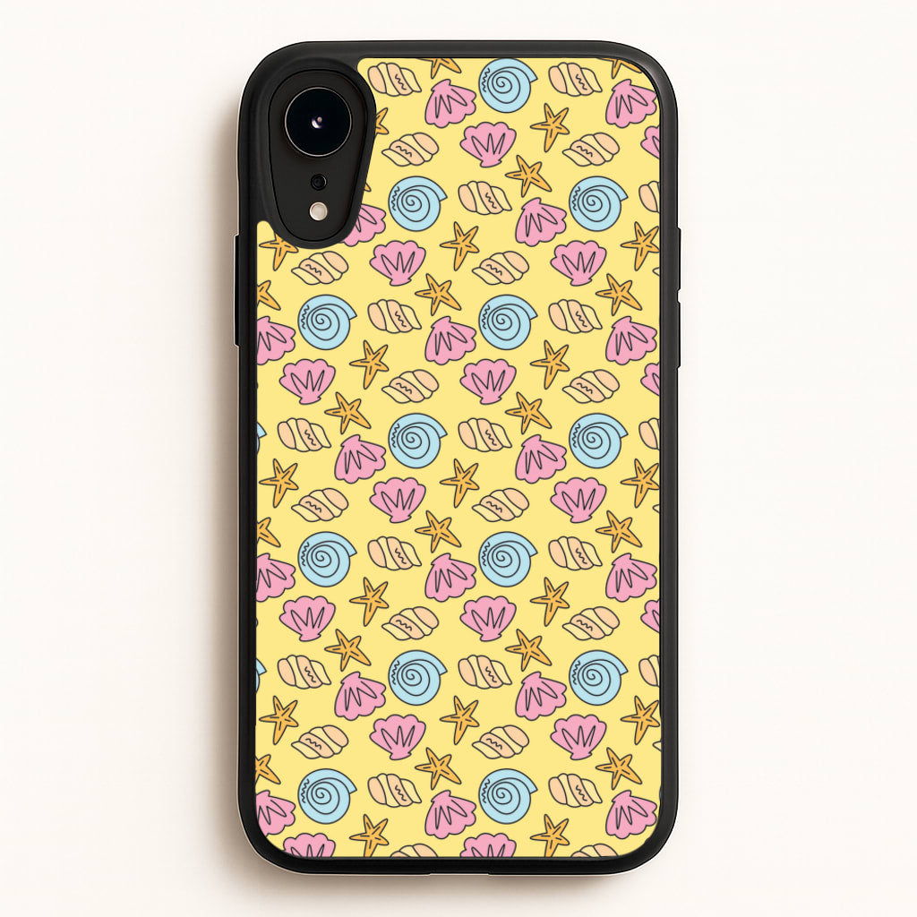 Seashells Pattern 2 - Seashells Phone Case for iPhone XR