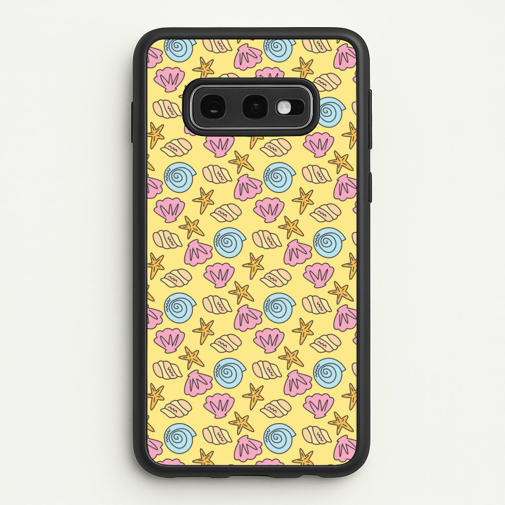 Seashells Pattern 2 - Seashells Phone Case for Galaxy S10e