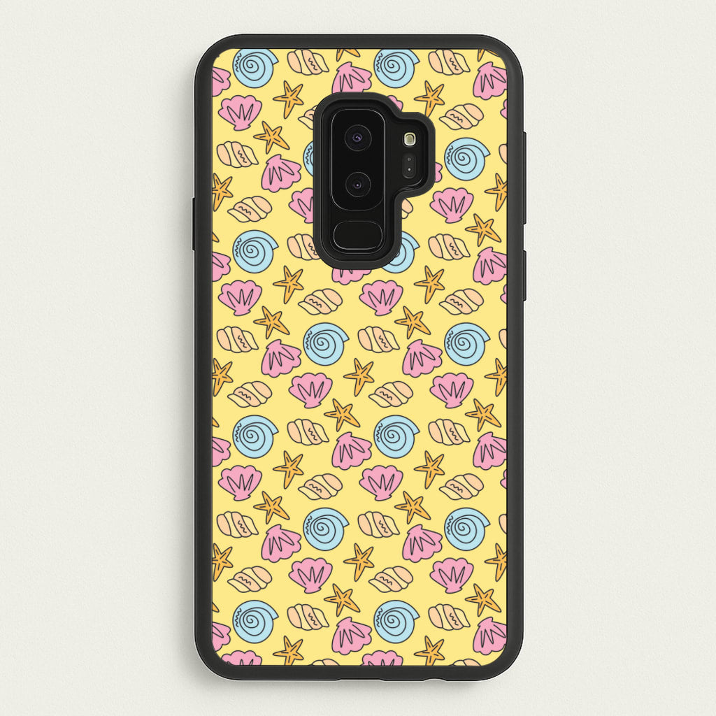 Seashells Pattern 2 - Seashells Phone Case for Galaxy S9 Plus