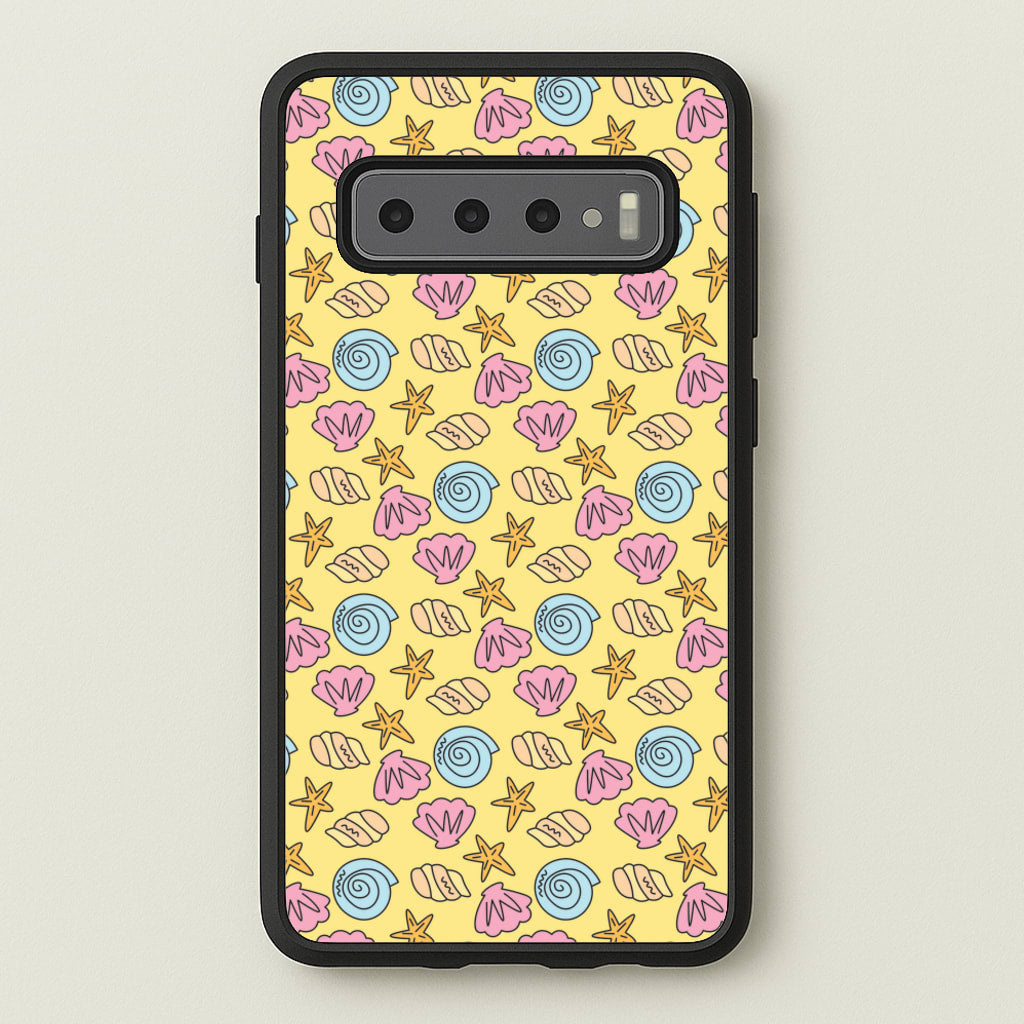 Seashells Pattern 2 - Seashells Phone Case for Galaxy S10