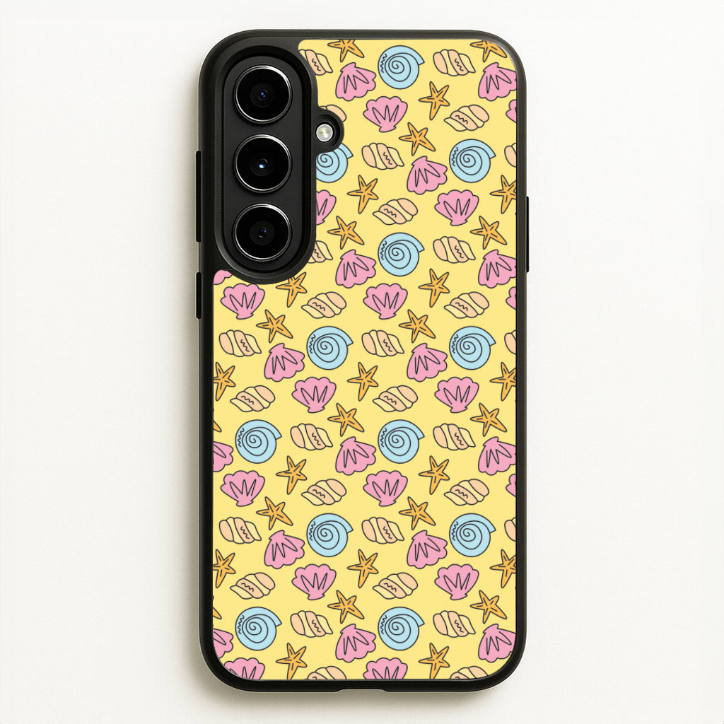 Seashells Pattern 2 - Seashells Phone Case for Galaxy A56